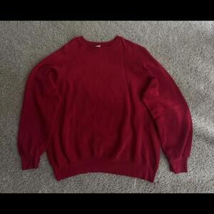 Vtg Blank Red Sweatshirt Size XXL Lee 1990s Made in USA Sturdy Sweats